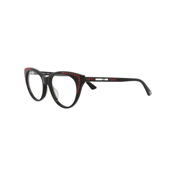 McQ by Alexander McQueen Black and Red Cat-Eye Glasses